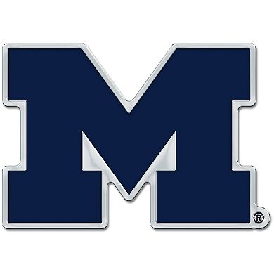 WinCraft Michigan Wolverines Colored Chrome Auto Emblem