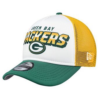 Preschool New Era White Green Bay Packers 9FORTY A-Frame Adjustable Hat