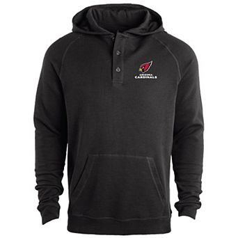 Men's Dunbrooke Black Arizona Cardinals Montana Raglan Thermal Hoodie