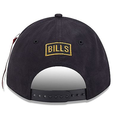 Men's New Era x Alpha Industries Black Buffalo Bills A-Frame 9FORTY Adjustable Hat