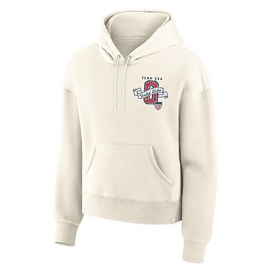 Women's Fanatics Cream Team USA Legacy Pullover Hoodie