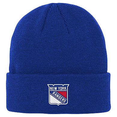 Youth Outerstuff Royal New York Rangers 2.0 Essential Cuffed Knit Hat