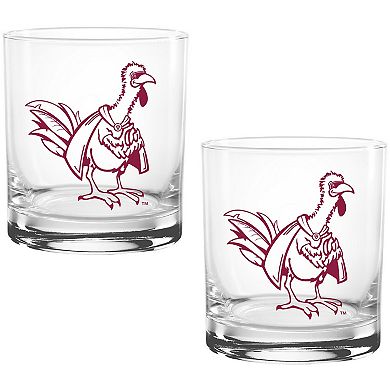 Virginia Tech Hokies Two Pack 14oz. Vault Sketch Rocks Glass Set