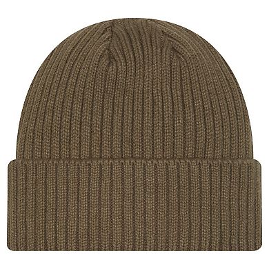 Men's New Era Olive Los Angeles Lakers Color Pack Cuffed Knit Hat