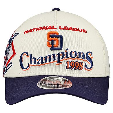 Men's New Era Cream/Navy San Diego Padres World Series 9FORTY M-Crown A-Frame Adjustable Hat