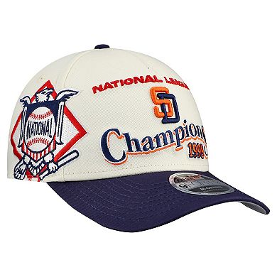 Men's New Era Cream/Navy San Diego Padres World Series 9FORTY M-Crown A-Frame Adjustable Hat