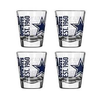 Dallas Cowboys 4-Pack 2oz. Shot Glass Set