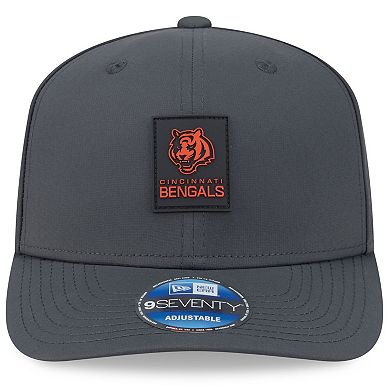 Men's New Era Charcoal Cincinnati Bengals 2025 Sideline Cold Weather 9SEVENTY Adjustable Hat