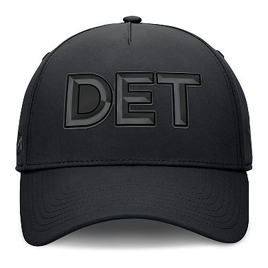 Men's Fanatics Black Detroit Red Wings Authentic Pro Road Team Code Flex Hat