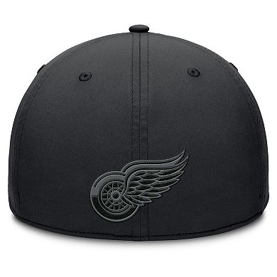 Men's Fanatics Black Detroit Red Wings Authentic Pro Road Team Code Flex Hat