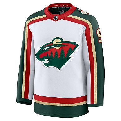 Men's Fanatics Kirill Kaprizov White Minnesota Wild 25th Anniversary Premium Player Jersey
