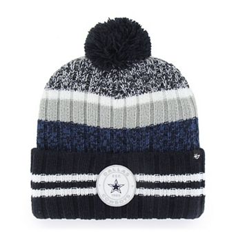 Men's '47 Navy Dallas Cowboys Quiver Cuffed Pom Knit Hat
