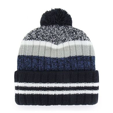 Men's '47 Navy Dallas Cowboys Quiver Cuffed Pom Knit Hat