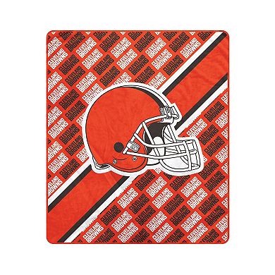 Pegasus Cleveland Browns 50" x 60" Diagonal Lined Wordmark Ultra Soft Blanket