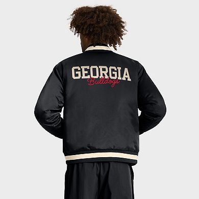 Men's Nike Black Georgia Bulldogs Legacy Full-Snap Bomber Jacket