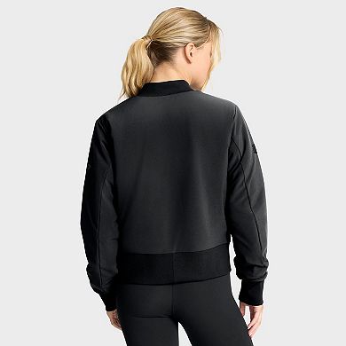 Women's Fanatics Black Chicago Blackhawks Authentic Pro Road Full-Zip Bomber Jacket