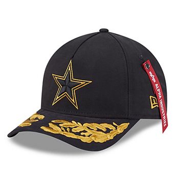Men's New Era x Alpha Industries Black Dallas Cowboys A-Frame 9FORTY Adjustable Hat