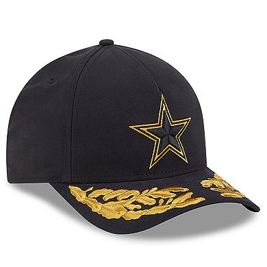 Men's New Era x Alpha Industries Black Dallas Cowboys A-Frame 9FORTY Adjustable Hat