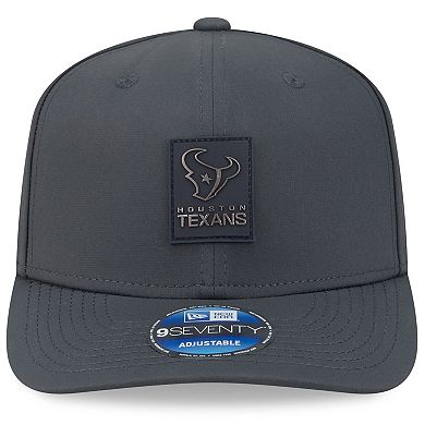 Men's New Era Charcoal Houston Texans 2025 Sideline Cold Weather 9SEVENTY Adjustable Hat