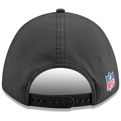Men's New Era Charcoal Minnesota Vikings 2025 Sideline Cold Weather 9FORTY M-Crown Adjustable Hat