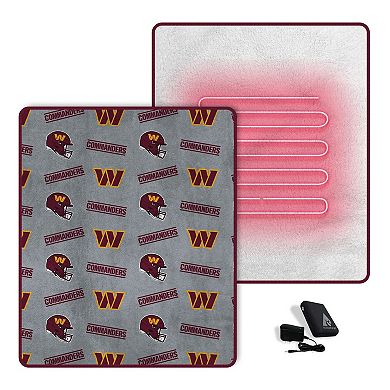 Pegasus Washington Commanders Scattered Logos 60" x 70" Heated Blanket