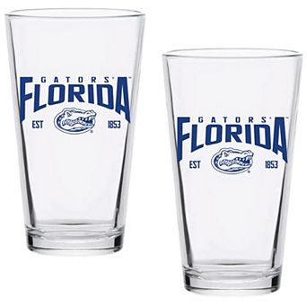 Florida Gators Two-Pack 16oz. Established Pint Glass Set