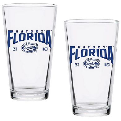 Florida Gators Two-Pack 16oz. Established Pint Glass Set