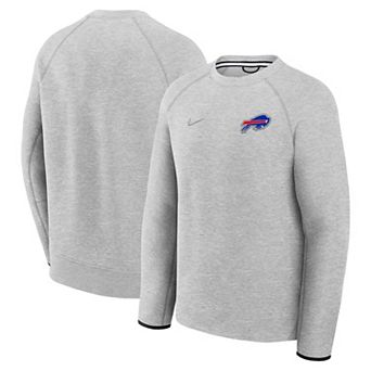 Men's Nike Heather Gray Buffalo Bills Tech Fleece Raglan Sweatshirt