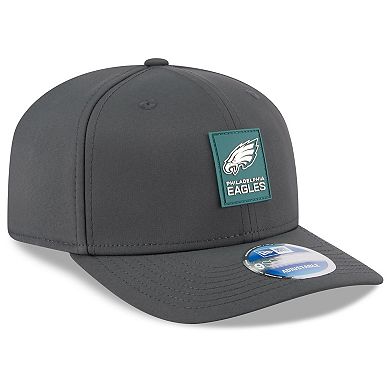 Men's New Era Charcoal Philadelphia Eagles 2025 Sideline Cold Weather 9SEVENTY Adjustable Hat