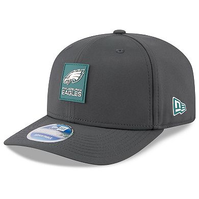 Men's New Era Charcoal Philadelphia Eagles 2025 Sideline Cold Weather 9SEVENTY Adjustable Hat
