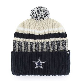 Men's '47 Navy Dallas Cowboys Long Range Cuffed Knit Hat with Pom