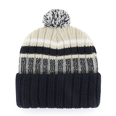 Men's '47 Navy Dallas Cowboys Long Range Cuffed Knit Hat with Pom