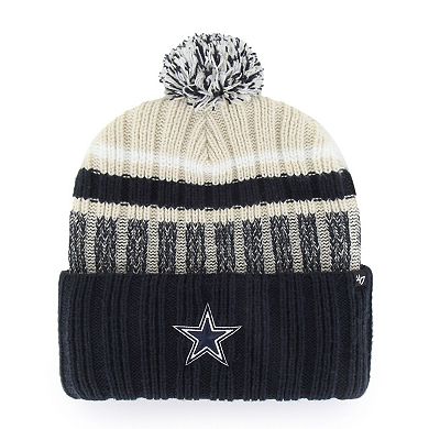 Men's '47 Navy Dallas Cowboys Long Range Cuffed Knit Hat with Pom