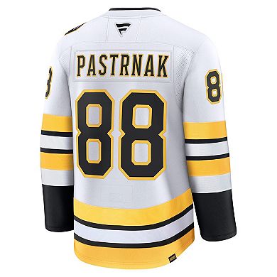 Men's Fanatics David Pastrnak White Boston Bruins Away Premium Player Jersey