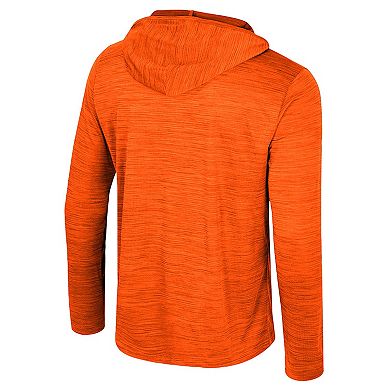 Men's Colosseum Orange Oklahoma State Cowboys Always Sunny Lightweight Quarter-Zip Hoodie