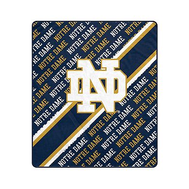 Pegasus Notre Dame Fighting Irish 50" x 60" Diagonal Lined Wordmark Ultra Soft Blanket