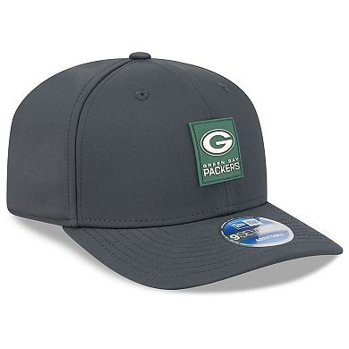 Men's New Era Charcoal Green Bay Packers 2025 Sideline Cold Weather 9SEVENTY Adjustable Hat