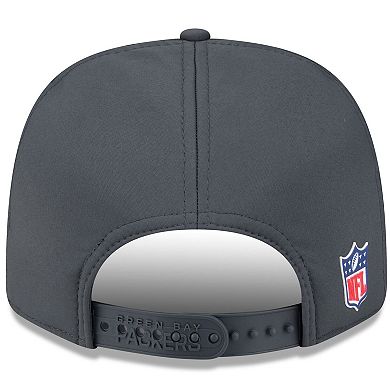 Men's New Era Charcoal Green Bay Packers 2025 Sideline Cold Weather 9SEVENTY Adjustable Hat