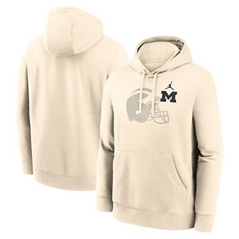 Men's Nike Cream Michigan Wolverines Campus Shadow Hoodie