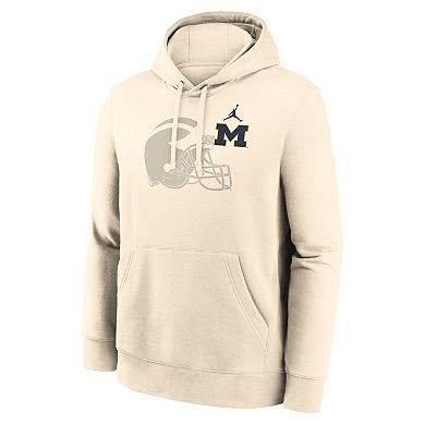 Men's Nike Cream Michigan Wolverines Campus Shadow Hoodie