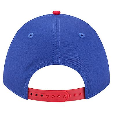 Men's New Era Royal Philadelphia 76ers Bold Arch COOLERA 9FORTY A-Frame M-Crown Adjustable Hat