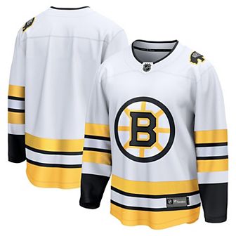 Men's Fanatics White Boston Bruins Away Breakaway Jersey