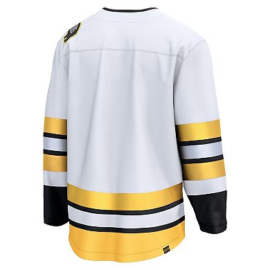 Men's Fanatics White Boston Bruins Away Breakaway Jersey