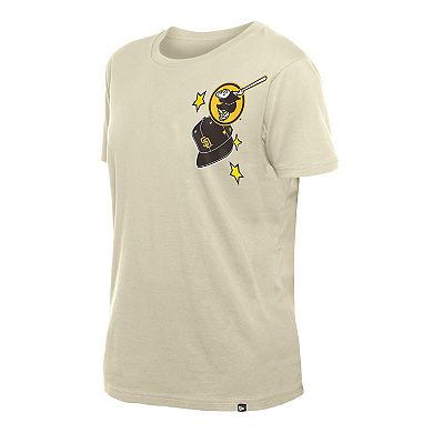 Women's New Era Cream San Diego Padres Stars & Cap T-Shirt