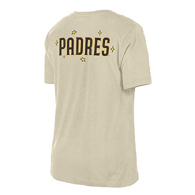 Women's New Era Cream San Diego Padres Stars & Cap T-Shirt