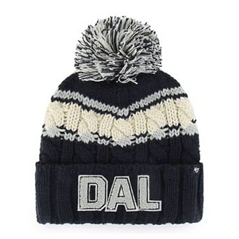 Women's '47 Navy Dallas Cowboys Emma Cuffed Knit Hat with Pom