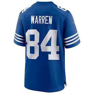 Men's Nike Tyler Warren Royal Indianapolis Colts Alternate Game Jersey