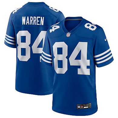 Men's Nike Tyler Warren Royal Indianapolis Colts Alternate Game Jersey