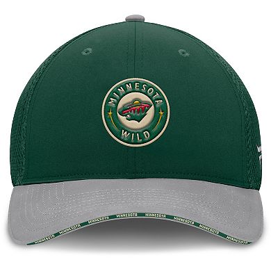 Men's Fanatics Green Minnesota Wild Fundamentals Span Flex Hat