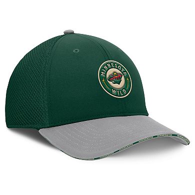 Men's Fanatics Green Minnesota Wild Fundamentals Span Flex Hat